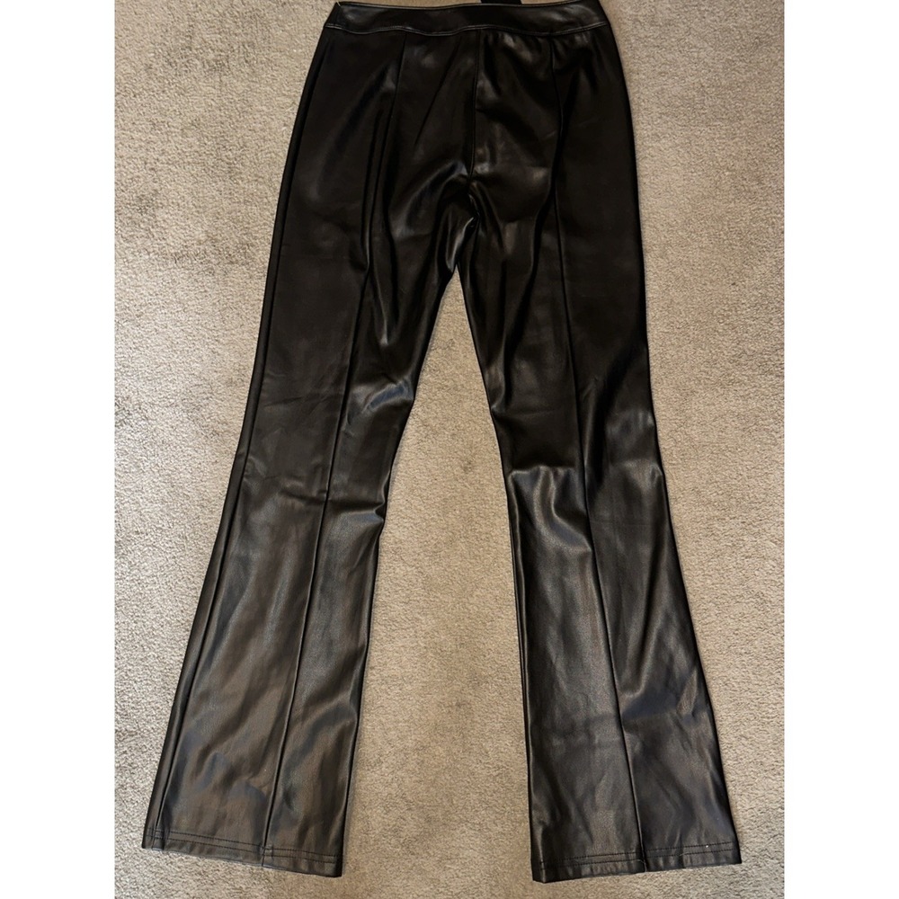 Fate Black‎ Faux Leather Pants Size S for Sleek Modern Style NEW - Picture 4 of 4